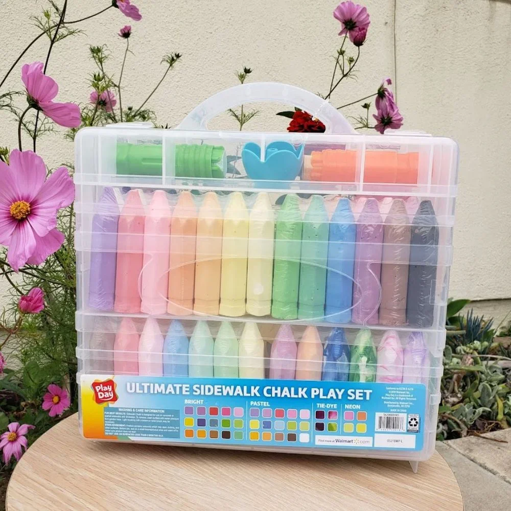 NEW 80 Piece Sidewalk Chalk Toddler School Supplies Arts and Crafts Art Easter